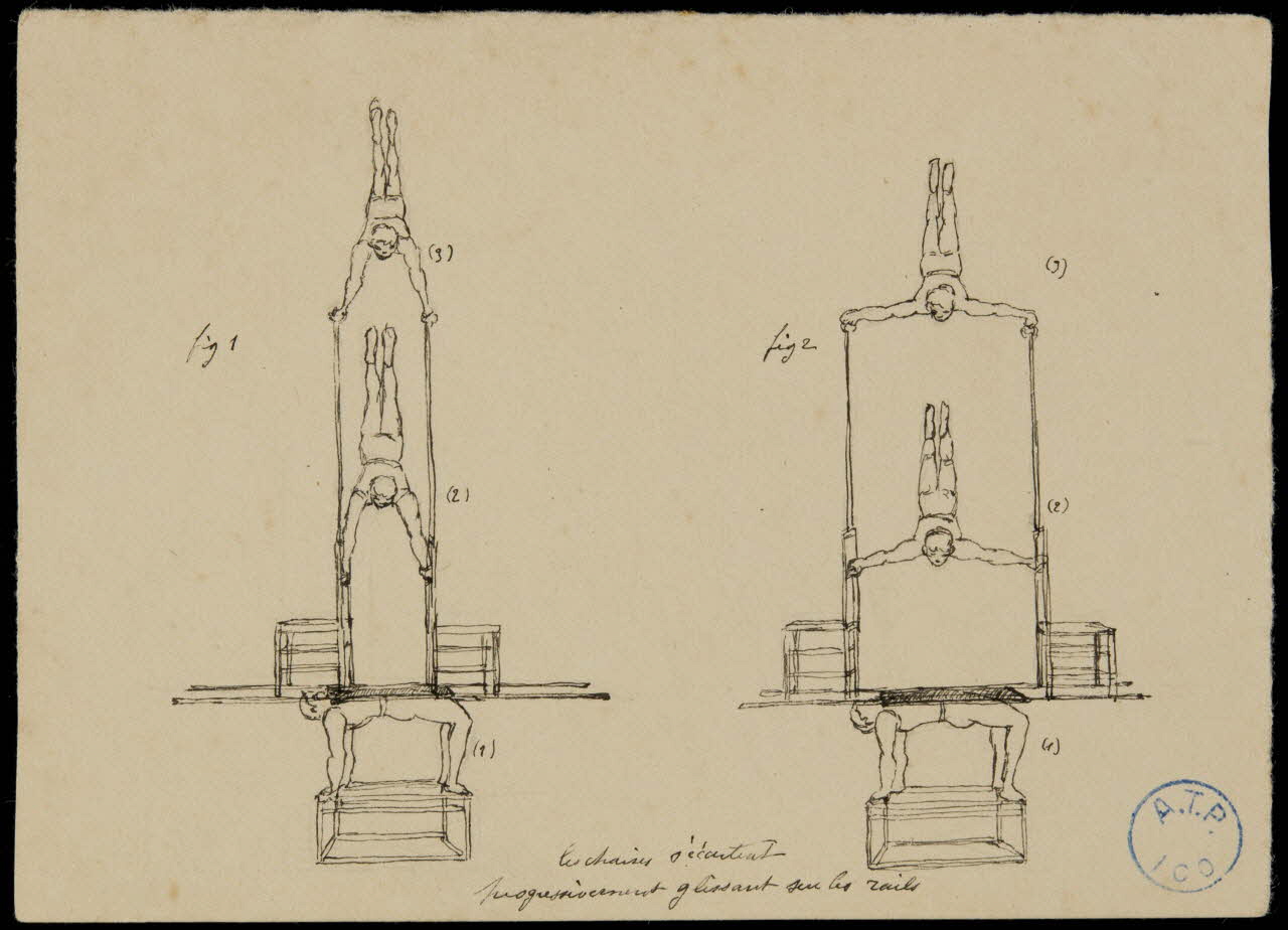 partie d'un ensemble de dessins Les Albertus (1) le brun (2) le blond (3) le roux 1968.102.338.5 Photo Mucem