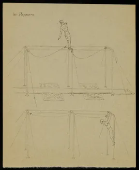 partie d'un ensemble de dessins les Poppescu 1968.102.3382 Photo Mucem