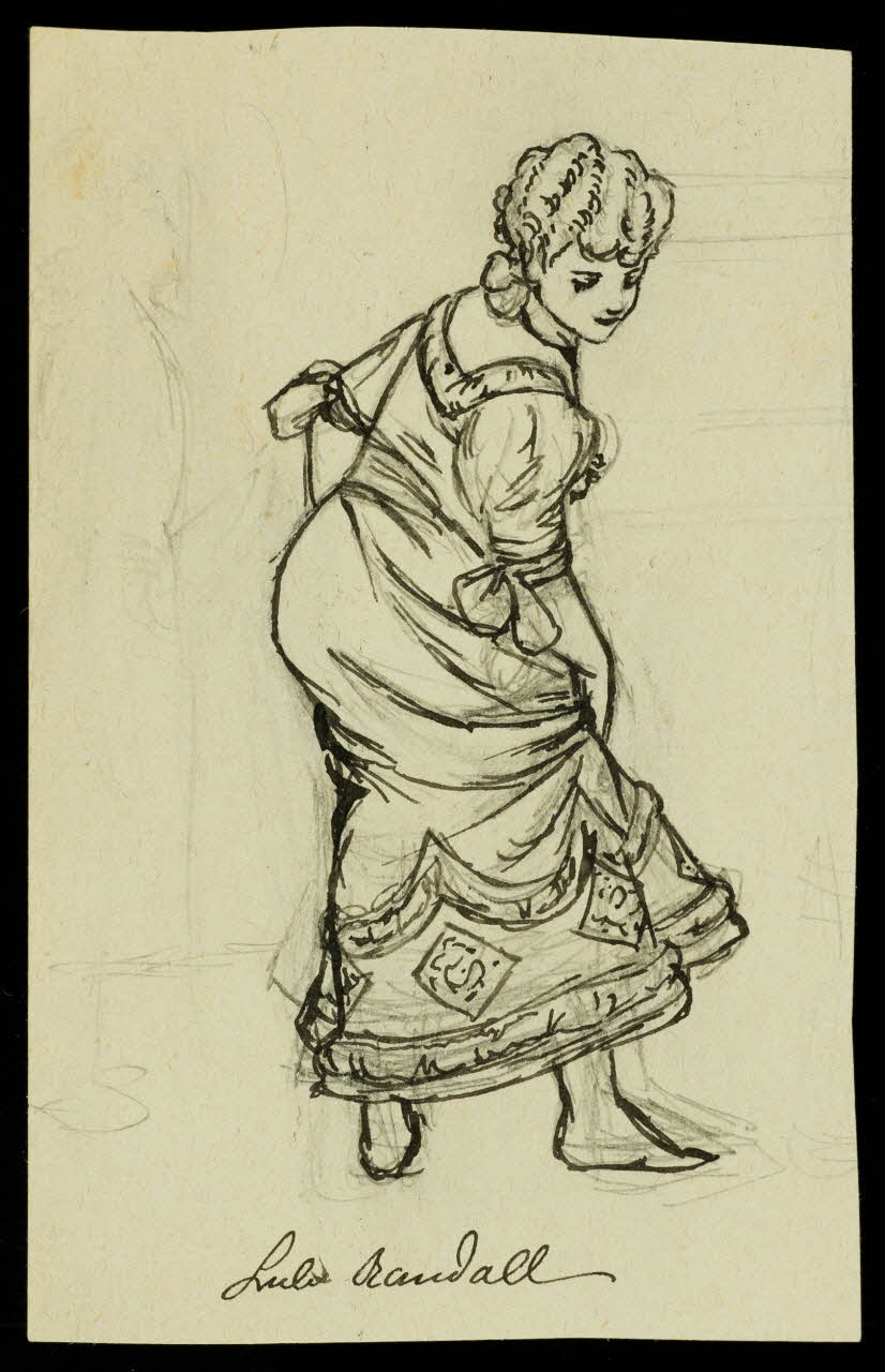 partie d'un ensemble de dessins Lula Randall 1968.102.3388 Photo Mucem