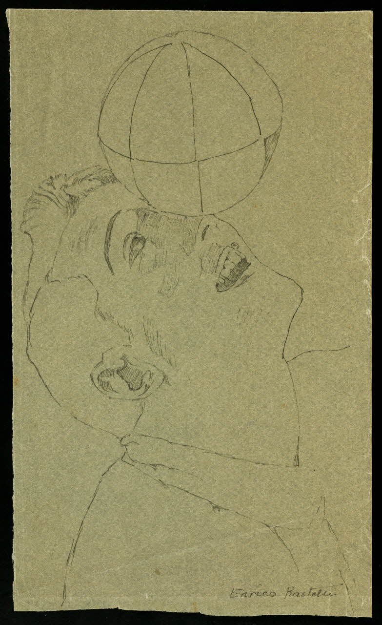 partie d'un ensemble de dessins Enrico Rastelli 1968.102.3389 Photo Mucem