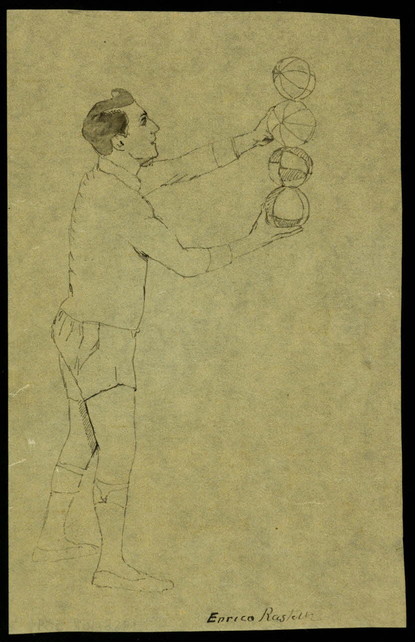 partie d'un ensemble de dessins Enrico Rastelli 1968.102.3391 Photo Mucem
