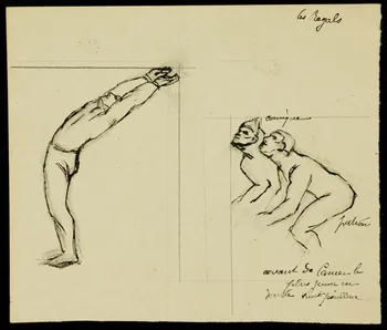 partie d'un ensemble de dessins les Regals 1968.102.3393  Photo Mucem