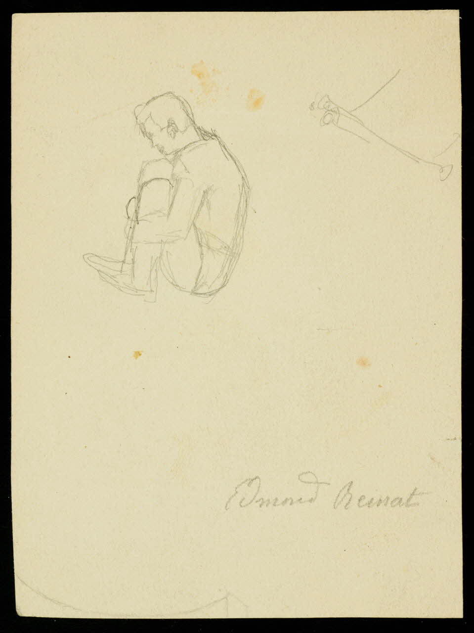 partie d'un ensemble de dessins Edmond Reinat 1968.102.3398 Photo Mucem