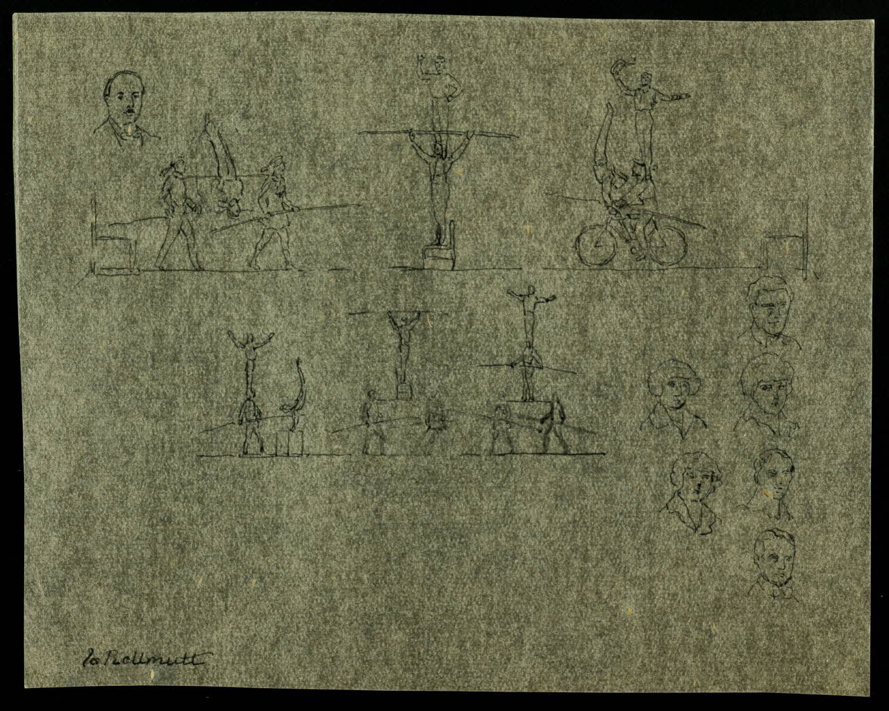 partie d'un ensemble de dessins les Rellmutt 1968.102.3400 Photo Mucem