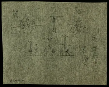 partie d'un ensemble de dessins les Rellmutt 1968.102.3400 Photo Mucem