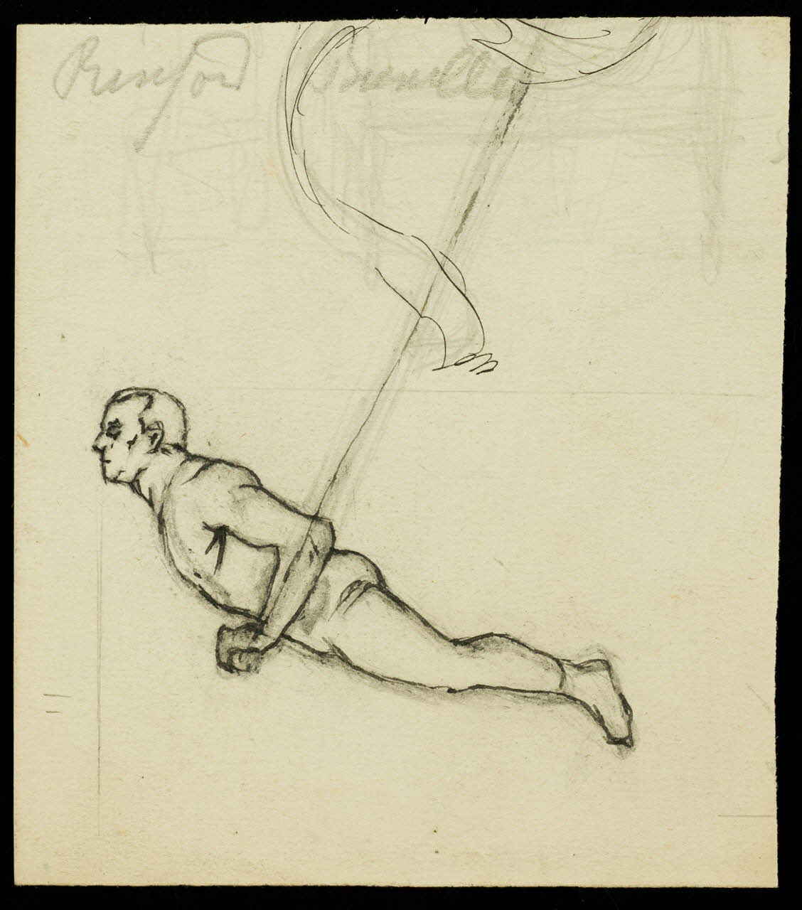 partie d'un ensemble de dessins Trapéziste 1968.102.3411 Photo Mucem