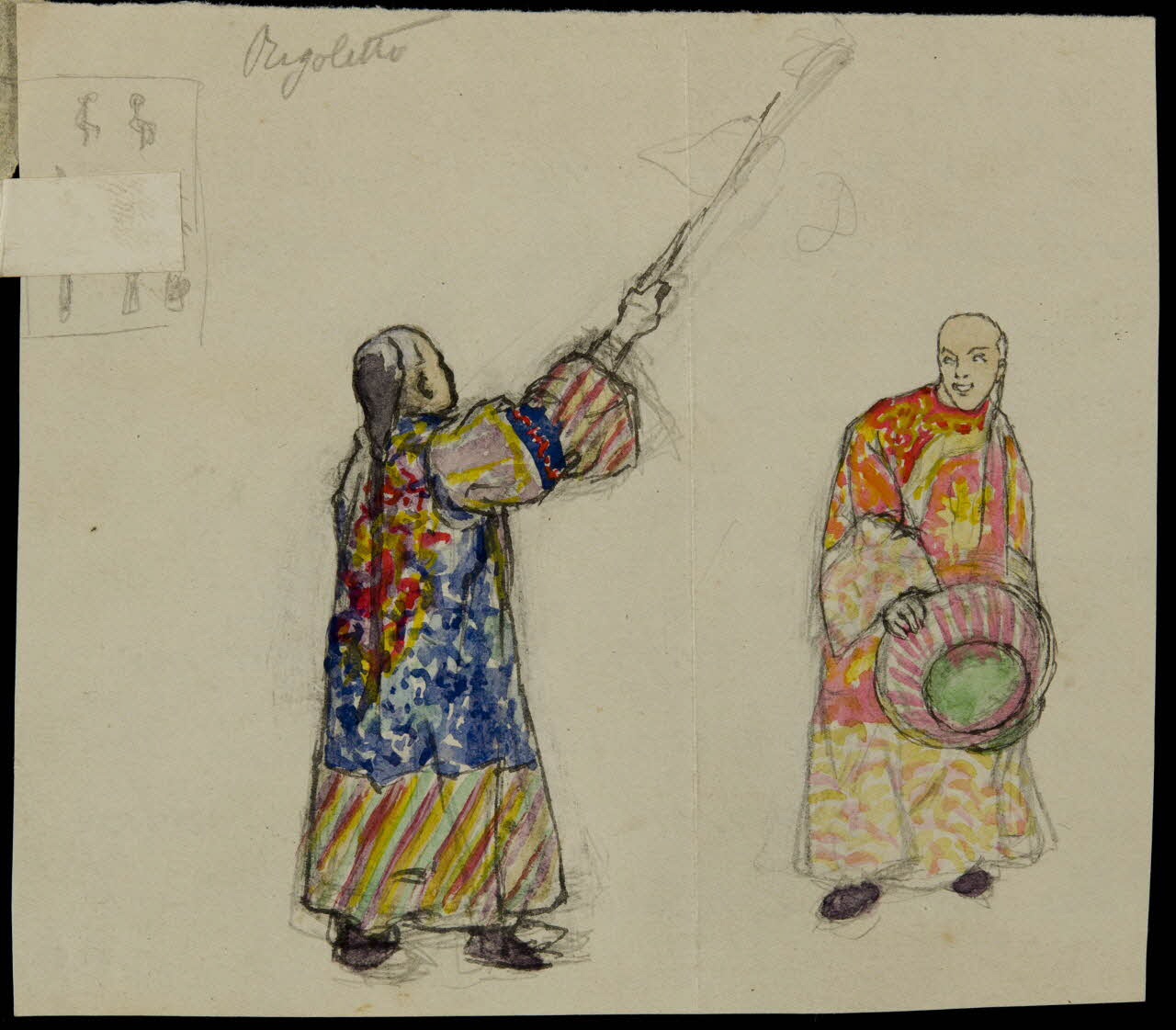 partie d'un ensemble de dessins Regoletto 1968.102.3413.1 Photo Mucem