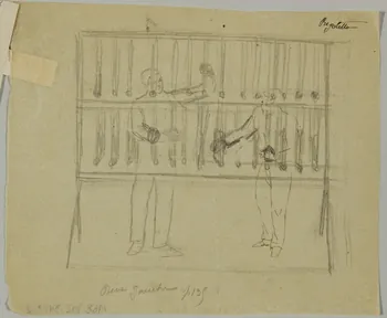 partie d'un ensemble de dessins Regoletto 1968.102.3413.2 Photo Mucem