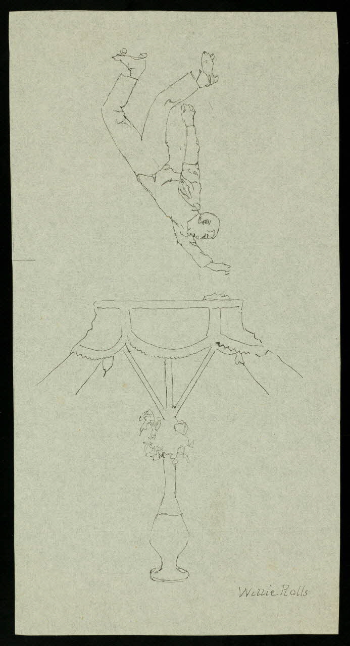 partie d'un ensemble de dessins Willie Rolls 1968.102.3418 Photo Mucem