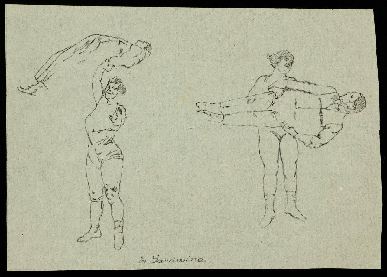 partie d'un ensemble de dessins les Sandwina 1968.102.3427 Photo Mucem