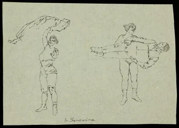 partie d'un ensemble de dessins les Sandwina 1968.102.3427 Photo Mucem