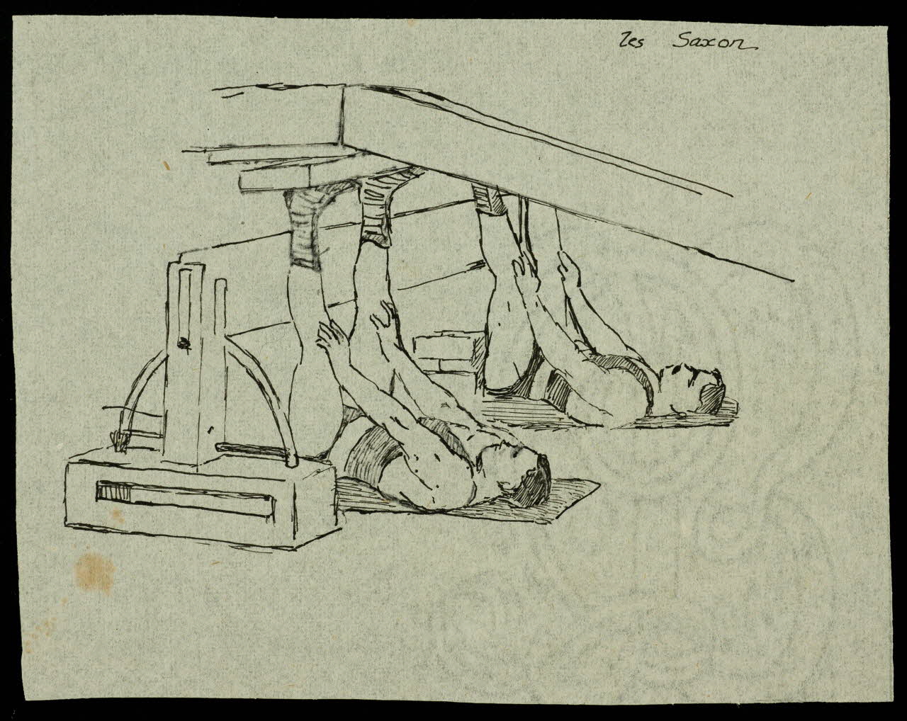 partie d'un ensemble de dessins Les Saxon 1968.102.3435 Photo Mucem
