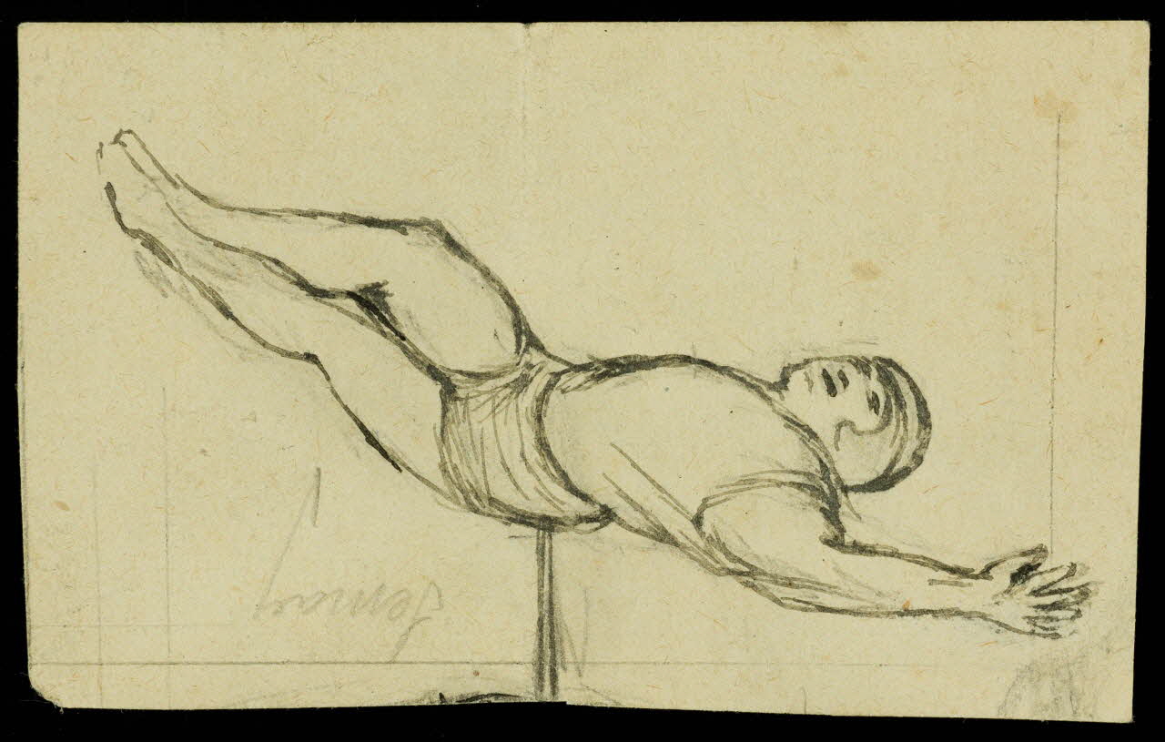 partie d'un ensemble de dessins Artiste de cirque : Semay 1968.102.3440 Photo Mucem