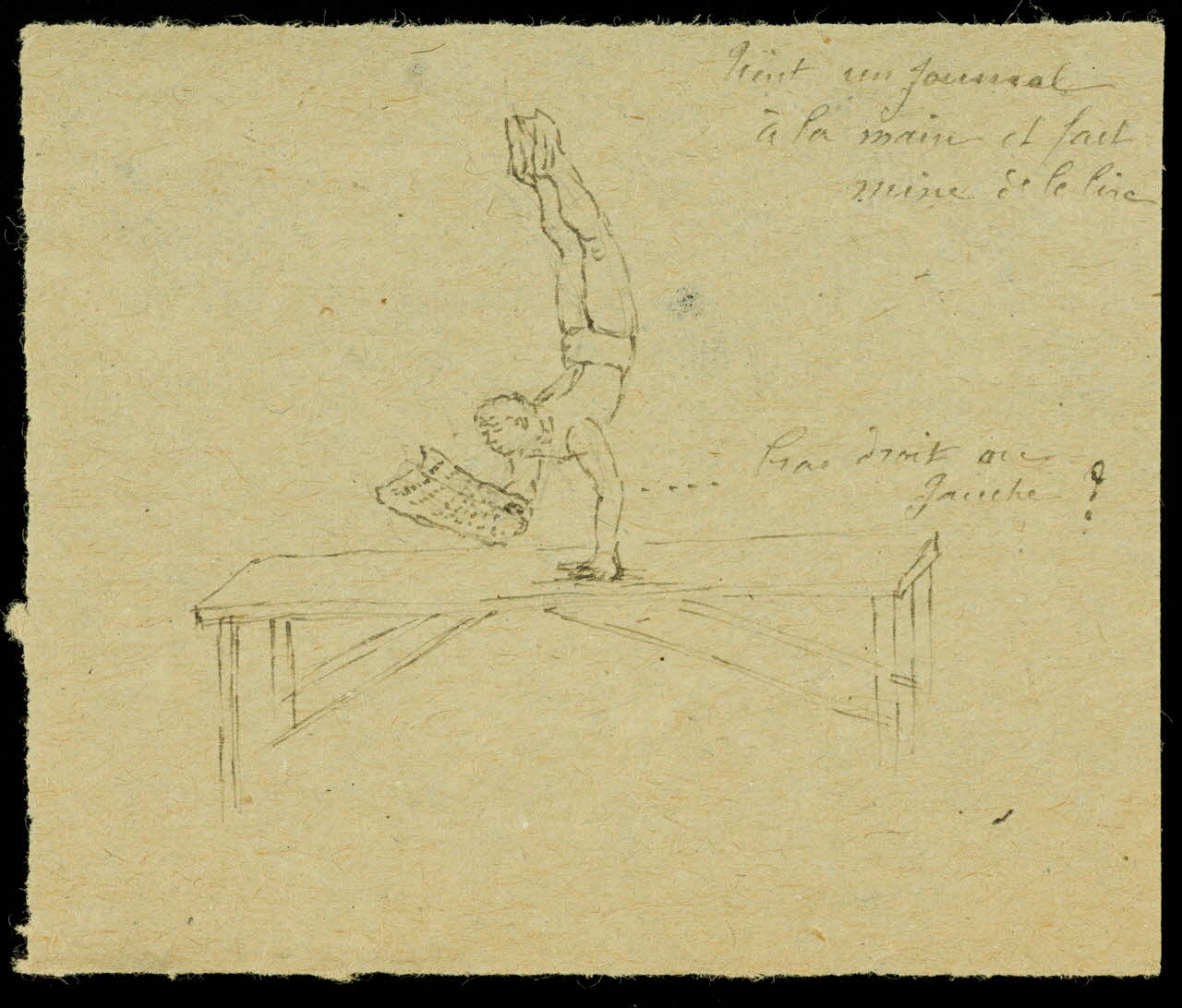 partie d'un ensemble de dessins Equilibriste : Smithson 1968.102.3448 Photo Mucem