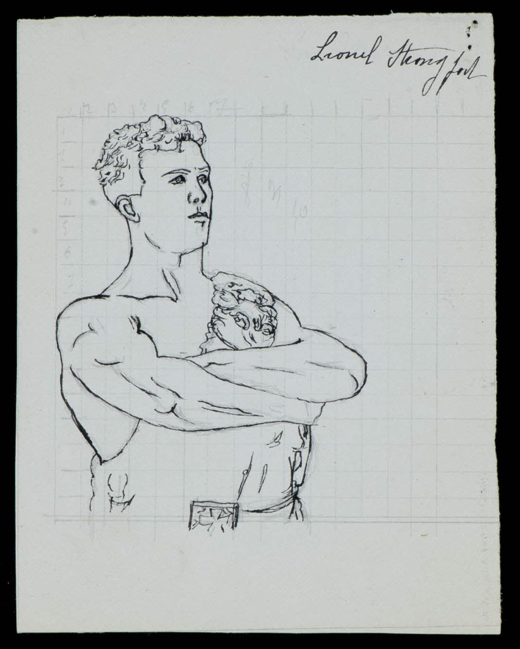 partie d'un ensemble de dessins Lionel Stemgfort 1968.102.3458 Photo Mucem
