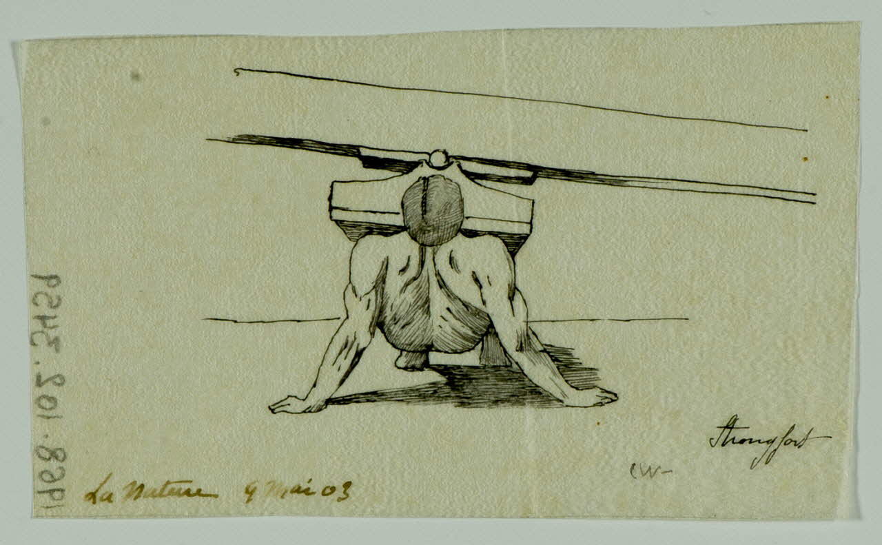 partie d'un ensemble de dessins Numéro de force 1968.102.3459 Photo Mucem