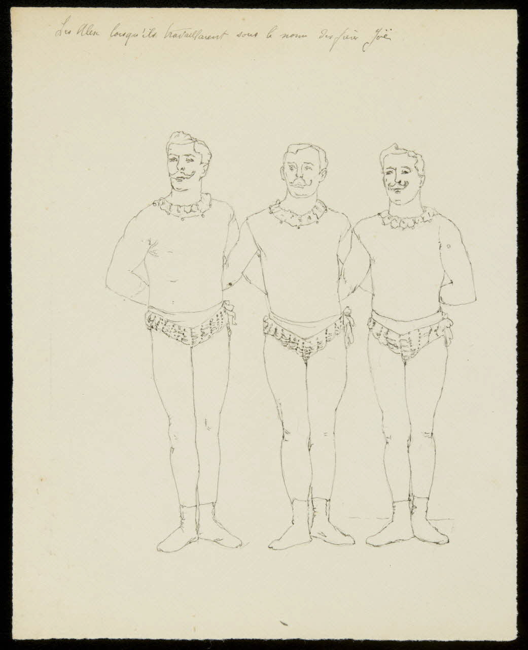 partie d'un ensemble de dessins Les Alex lorsqu'ils travaillaient sous le nom des frères Joë 1968.102.346 Photo Mucem