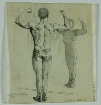 partie d'un ensemble de dessins Artiste du cirque 1968.102.3460 Photo Mucem