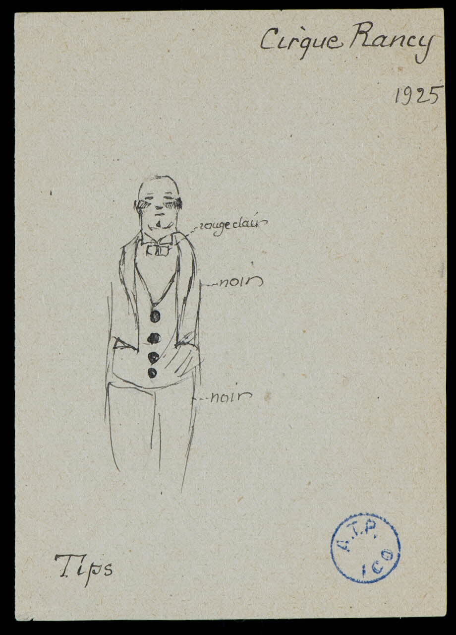 partie d'un ensemble de dessins Cirque Rancy 1968.102.3474 Photo Mucem