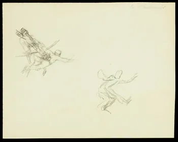 partie d'un ensemble de dessins Les Whirlwinds 1968.102.3495 Photo Mucem