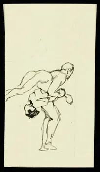 partie d'un ensemble de dessins White 1968.102.3497 Photo Mucem
