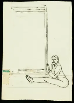 partie d'un ensemble de dessins Acrobate souriant 1968.102.3499.1  Photo Mucem