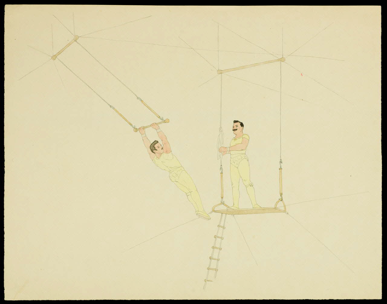 partie d'un ensemble de dessins Numéro de trapézistes 1968.102.350 Photo Mucem