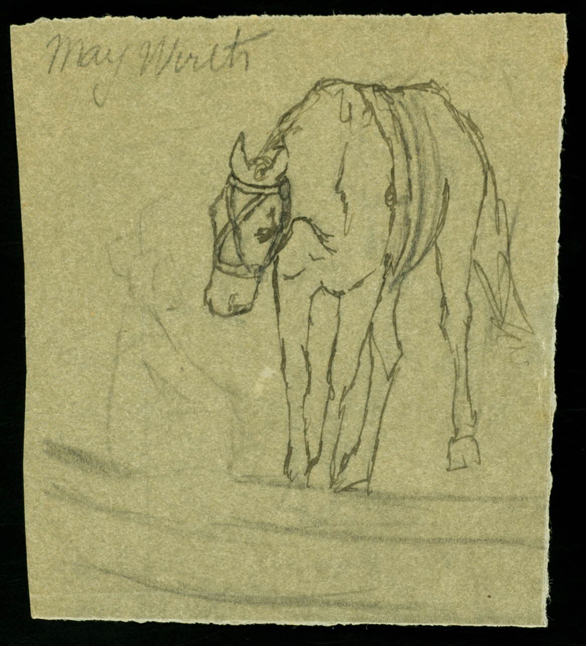 partie d'un ensemble de dessins May Wirth 1968.102.3504 Photo Mucem