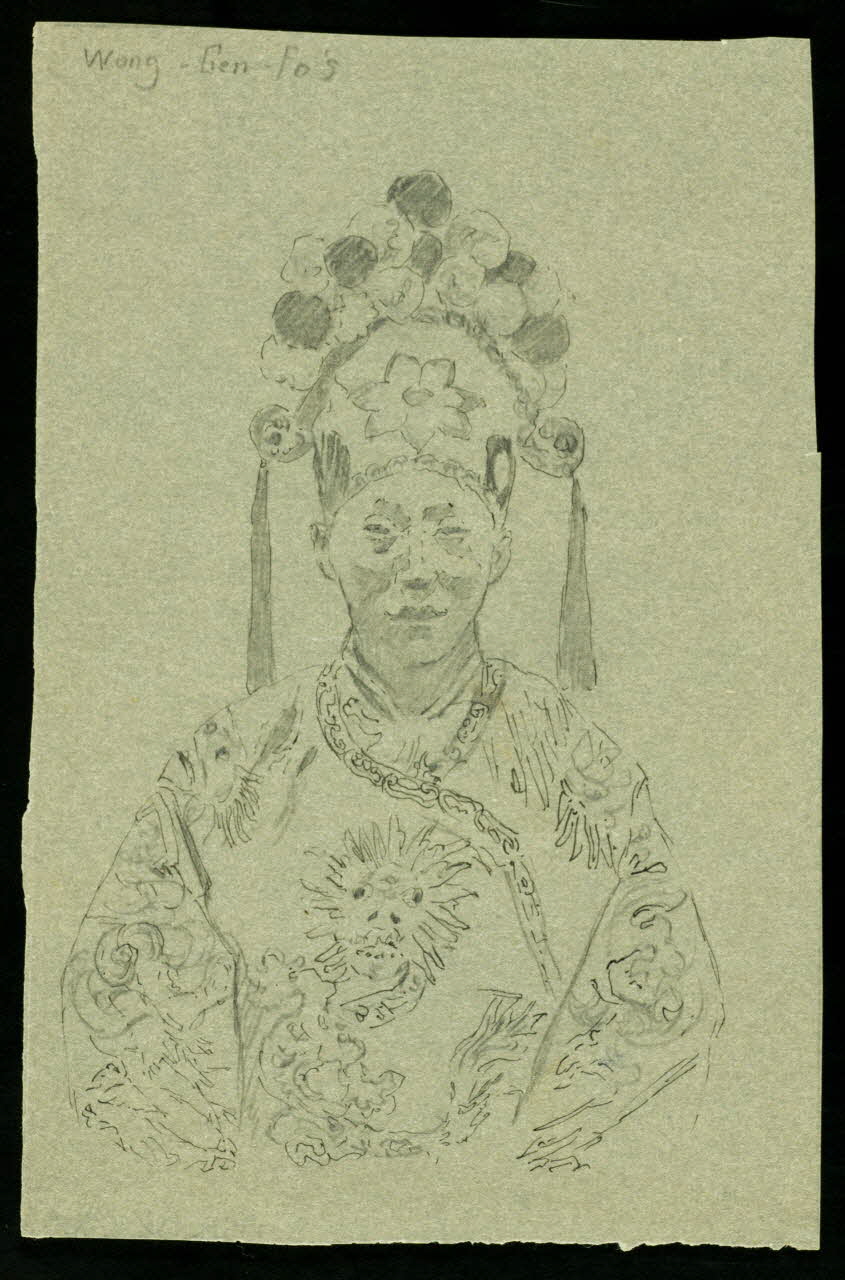 partie d'un ensemble de dessins Wong - Gen - Fo's 1968.102.3505 Photo Mucem