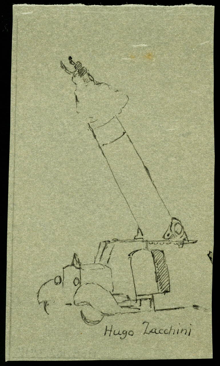 partie d'un ensemble de dessins Hugo Zacchini 1968.102.3512 Photo Mucem