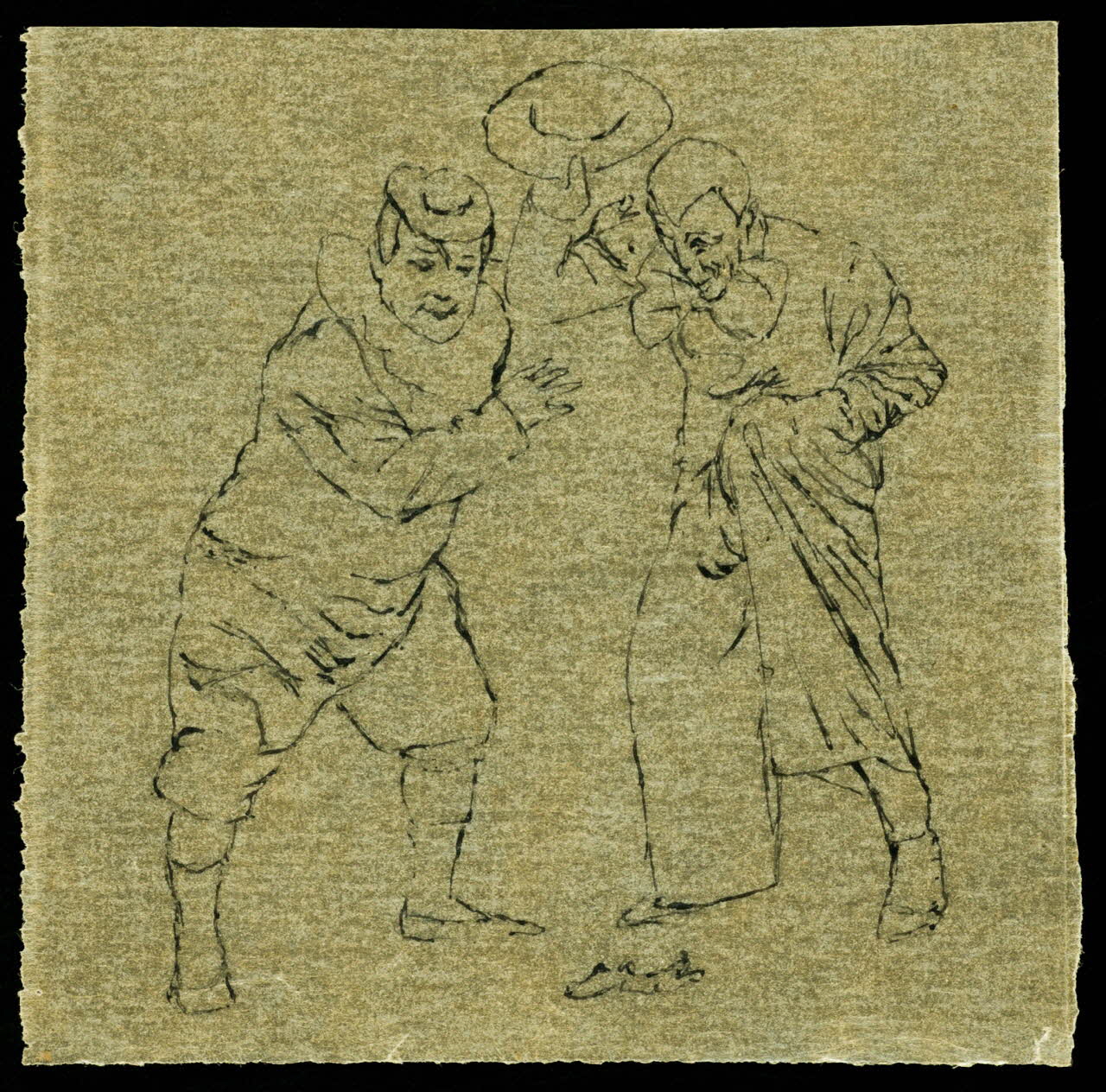 partie d'un ensemble de dessins Numéro de clowns 1968.102.3516 Photo Mucem