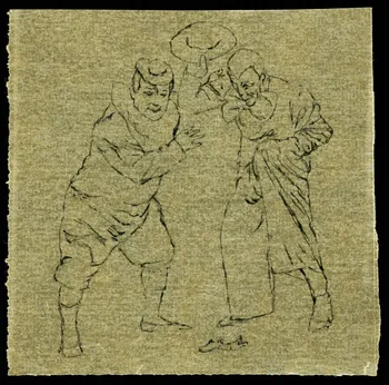 partie d'un ensemble de dessins Numéro de clowns 1968.102.3516 Photo Mucem