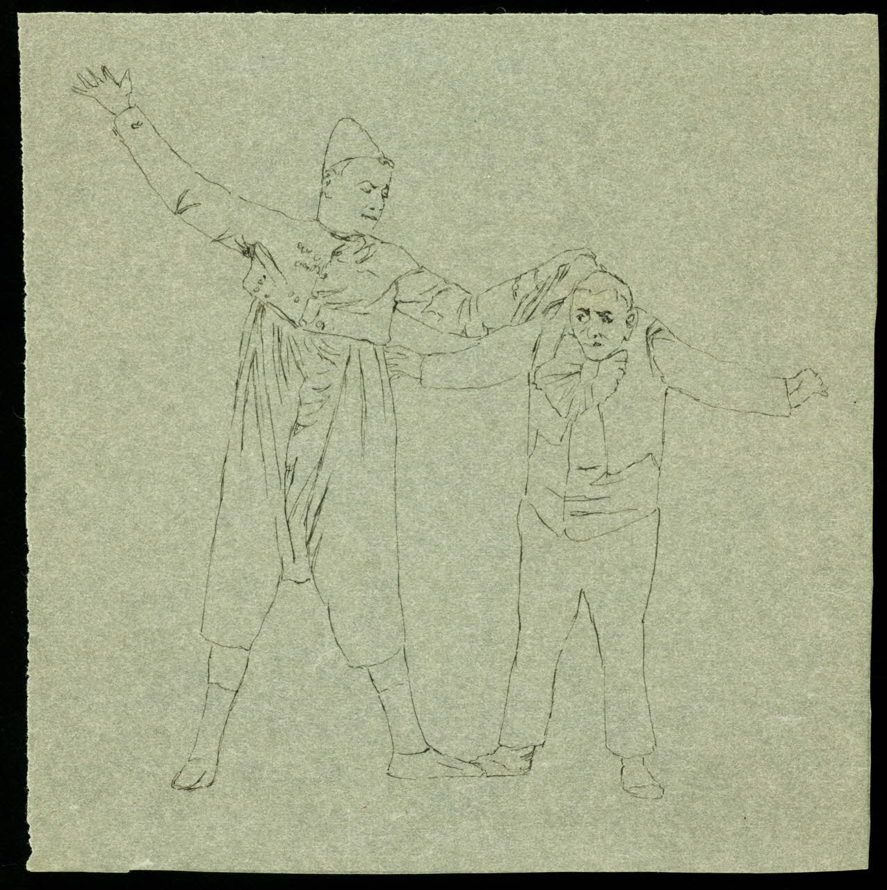 partie d'un ensemble de dessins Numéro de clowns 1968.102.3517 Photo Mucem