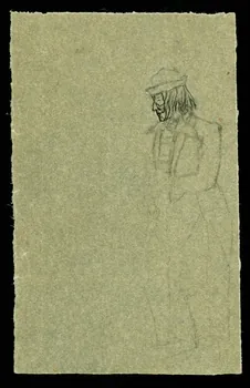 partie d'un ensemble de dessins Clown de profil 1968.102.3518.2 Photo Mucem