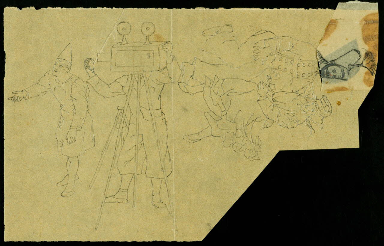 partie d'un ensemble de dessins Figures du cirque 1968.102.3526 Photo Mucem