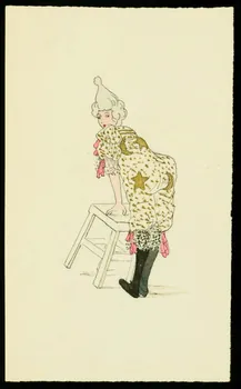 partie d'un ensemble de dessins Femme déguisée en représentation 1968.102.3527.1 Photo Mucem
