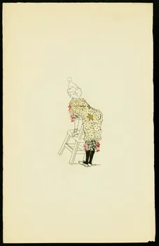 partie d'un ensemble de dessins Femme déguisée en représentation 1968.102.3527.2 Photo Mucem