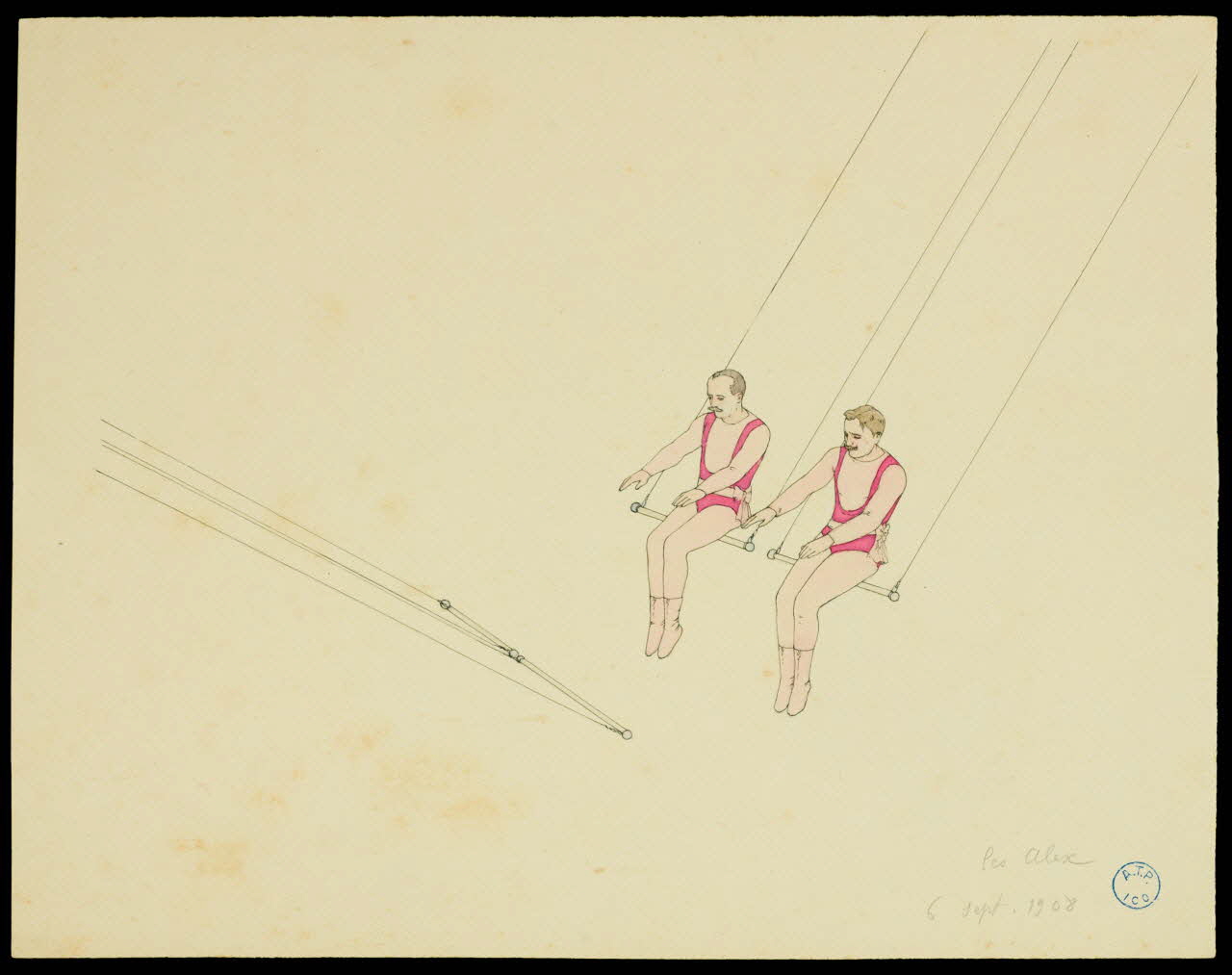 partie d'un ensemble de dessins Les Alex  6 sept. 1908 1968.102.353 Photo Mucem
