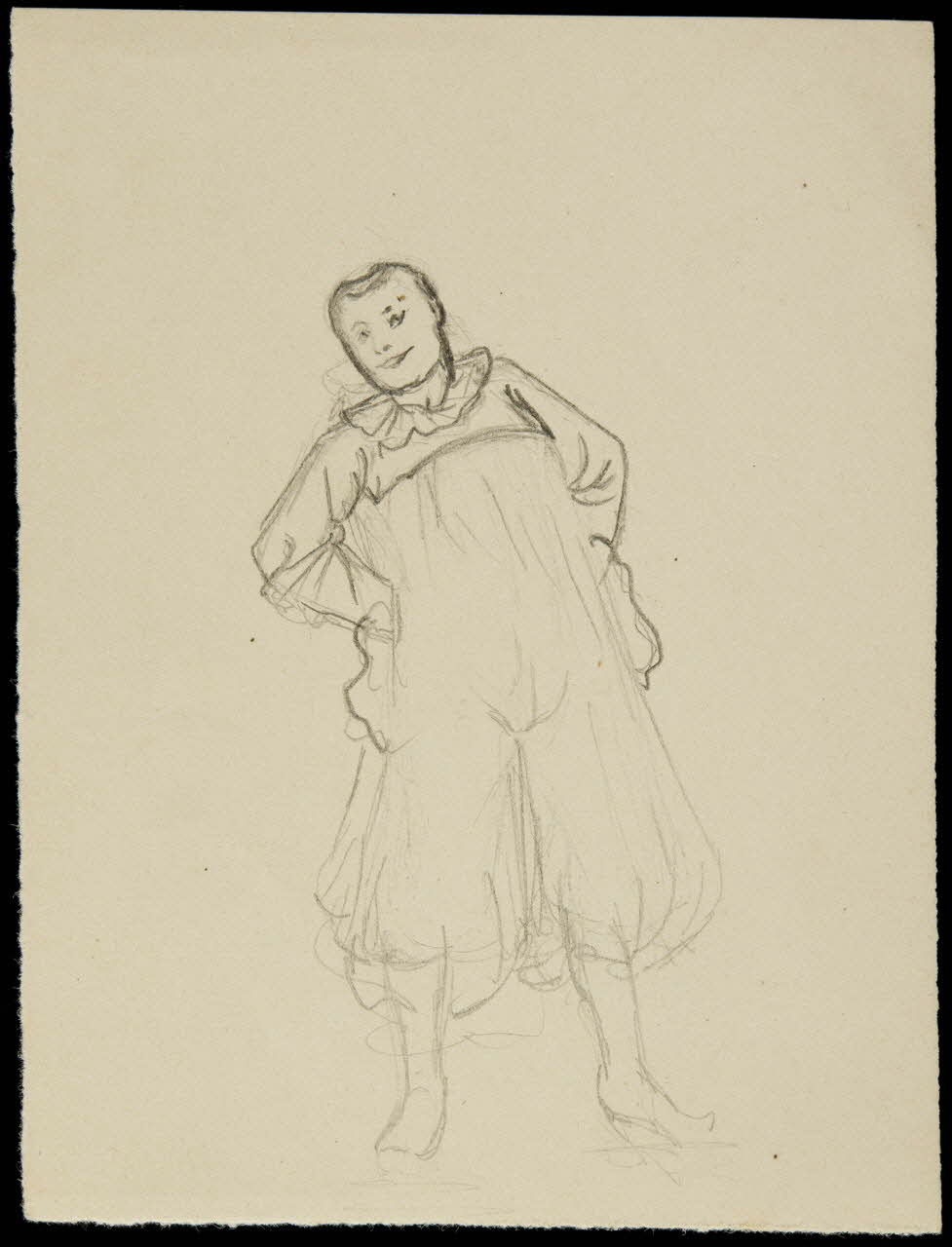 partie d'un ensemble de dessins Clown 1968.102.3532 Photo Mucem