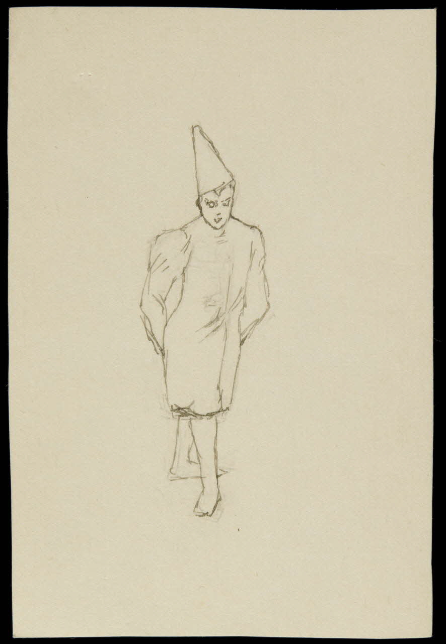 partie d'un ensemble de dessins Clown 1968.102.3533 Photo Mucem