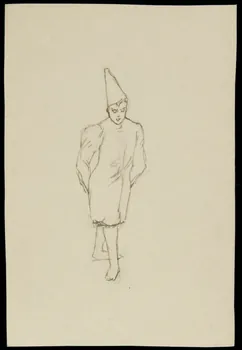 partie d'un ensemble de dessins Clown 1968.102.3533 Photo Mucem
