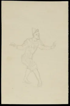 partie d'un ensemble de dessins Clown 1968.102.3534 Photo Mucem