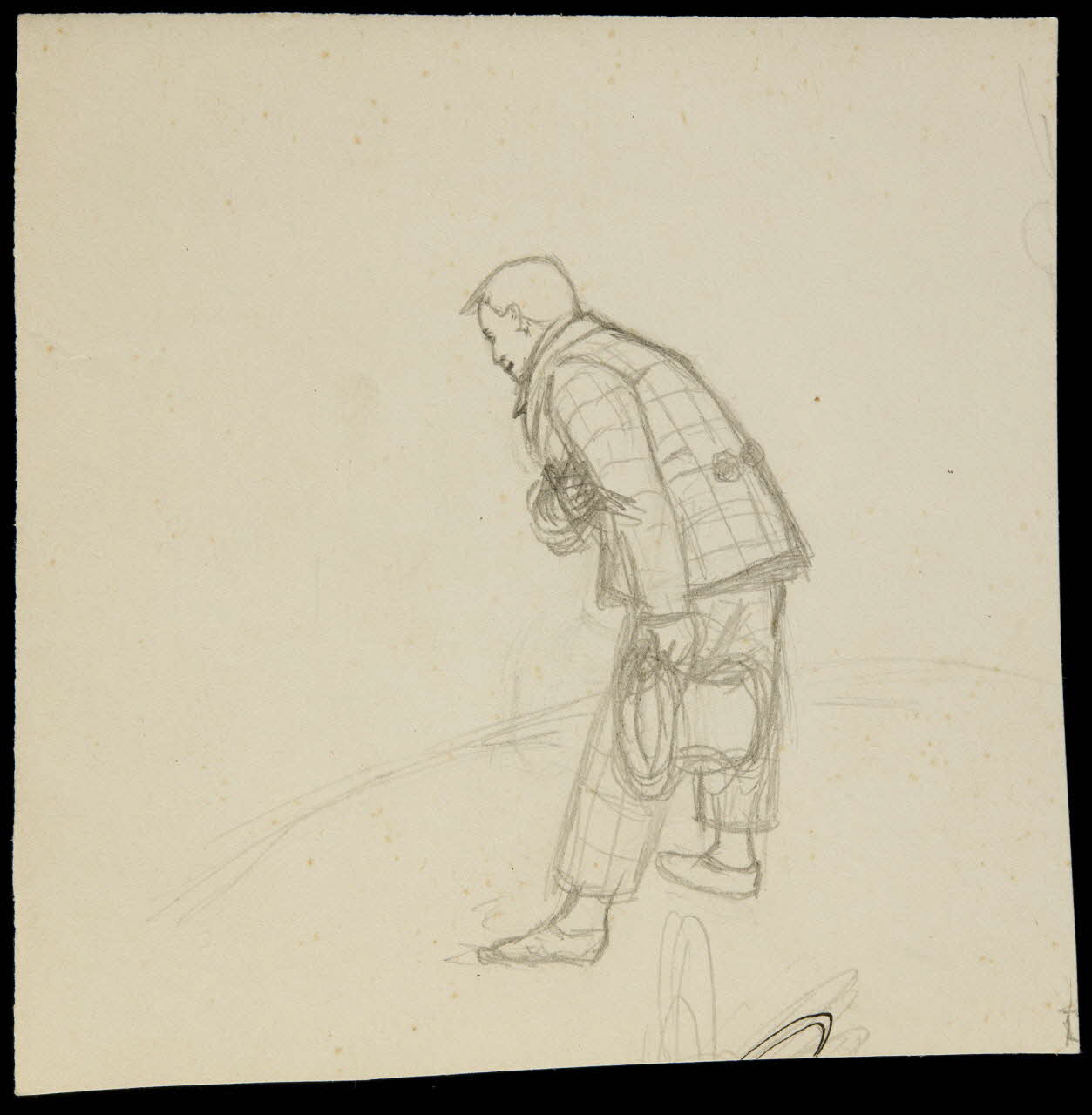 partie d'un ensemble de dessins Clown saluant 1968.102.3536 Photo Mucem