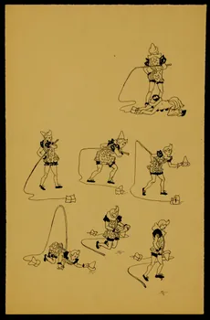 partie d'un ensemble de dessins Numéro de clown 1968.102.3546 Photo Mucem
