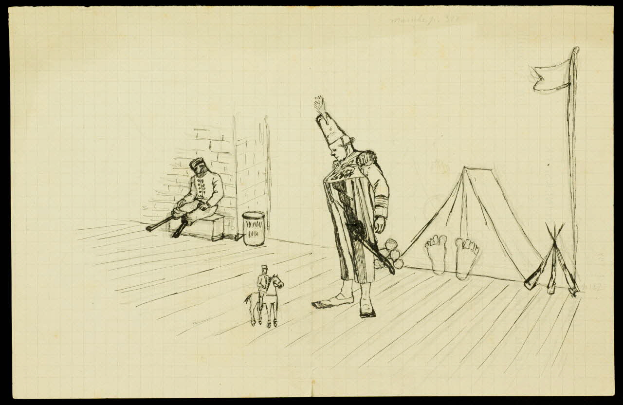 partie d'un ensemble de dessins Numéro de clown 1968.102.3548 Photo Mucem