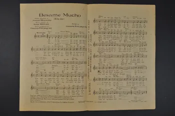 Sunny Skylar ; Francis Blanche ; Consuelo Velasquez ; Tino Rossi ; Victoria Marino ; Joséphine Baker ; Marie-José ; Jaime Plana ; Le Chanteur Sans Nom ; S.E.M.I; chanson petit format Paris 8ème 1941 1965.159.19 Photo Mucem