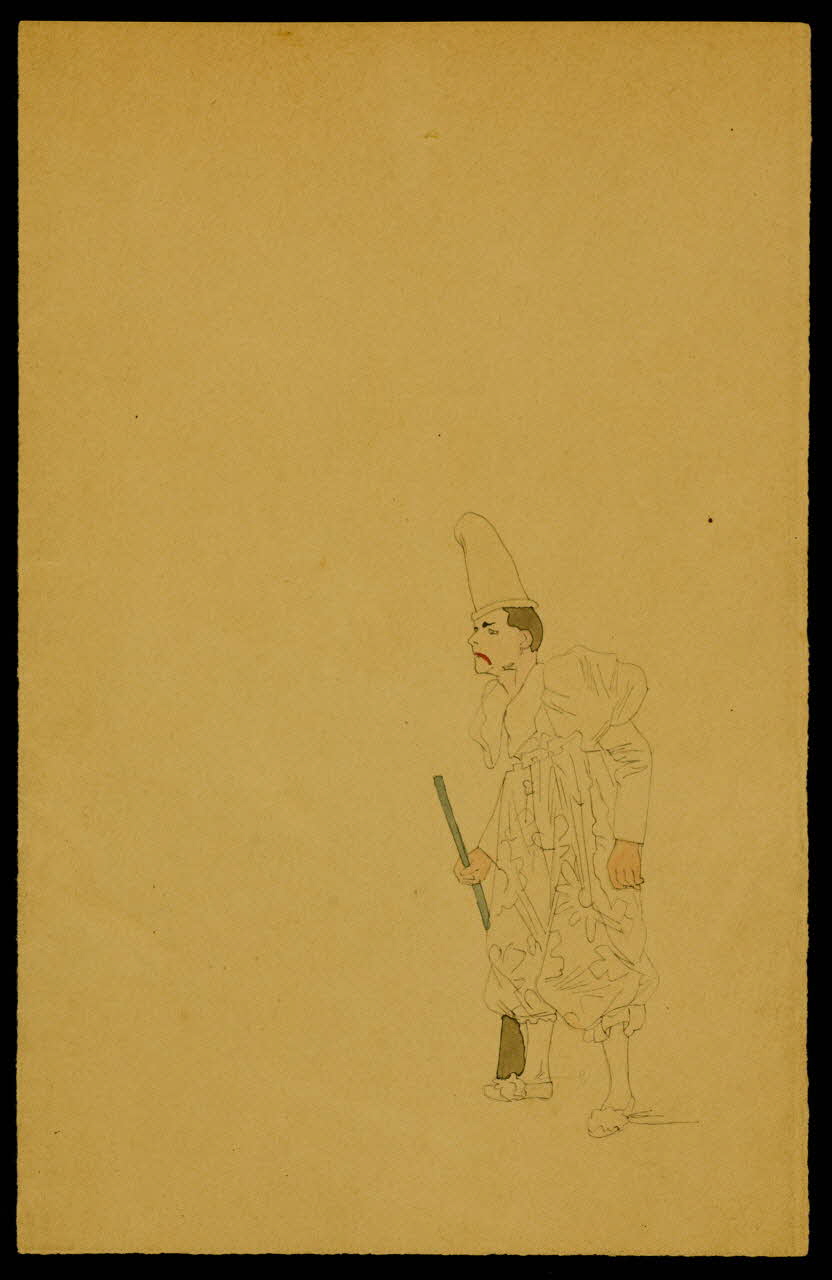 partie d'un ensemble de dessins Homme vêtu d'un costume de cirque 1968.102.3565 Photo Mucem