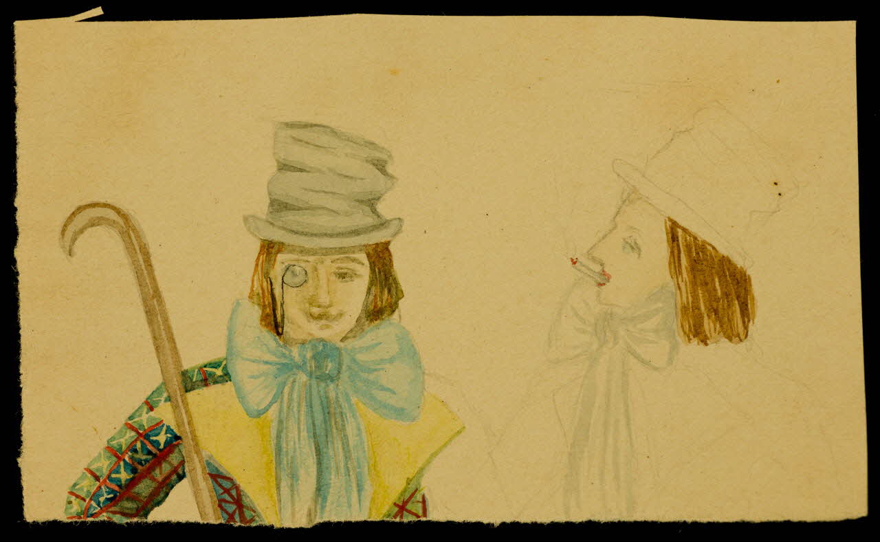 partie d'un ensemble de dessins Portraits d'hommes 1968.102.3576 Photo Mucem