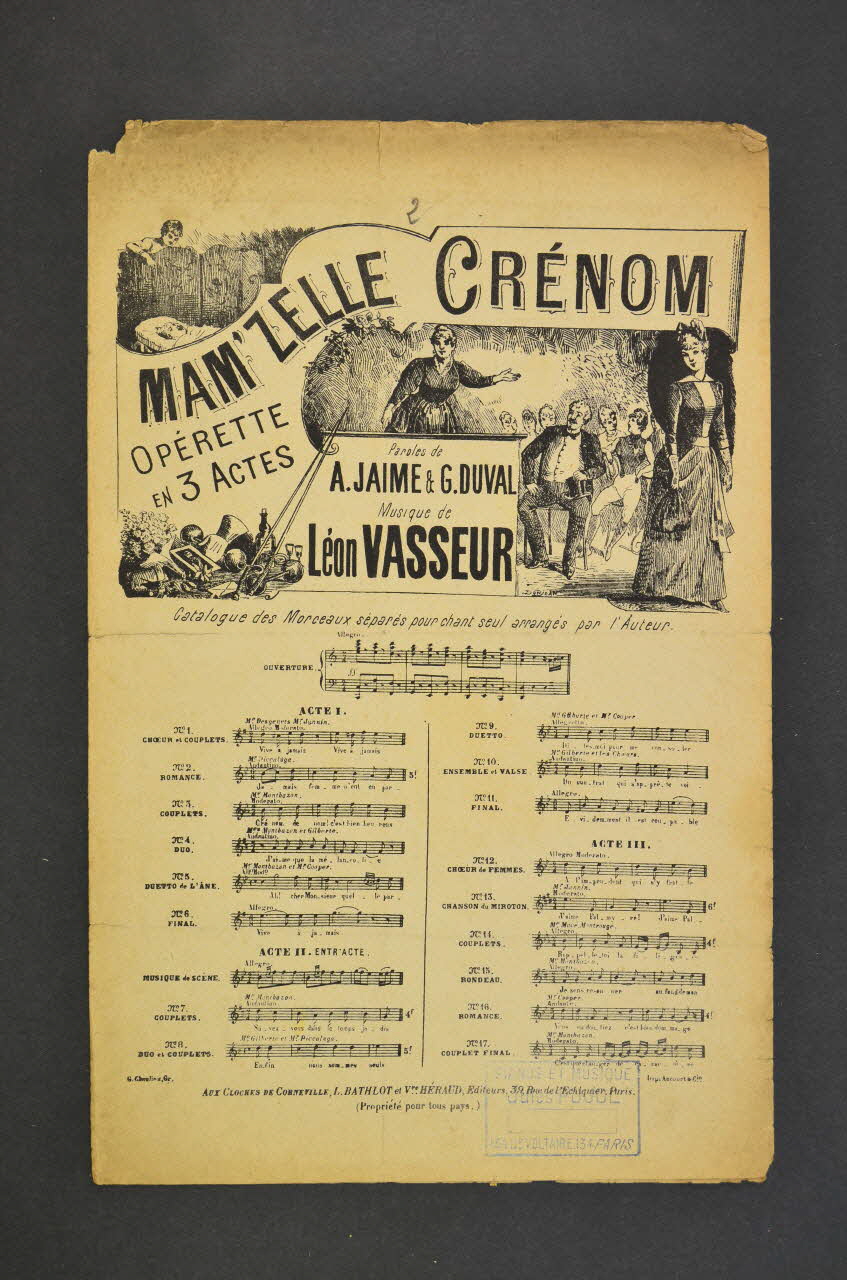 chanson petit format 1966.158.14 Photo Mucem