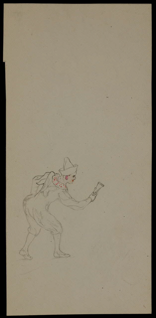 partie d'un ensemble de dessins Clown 1968.102.3611 Photo Mucem